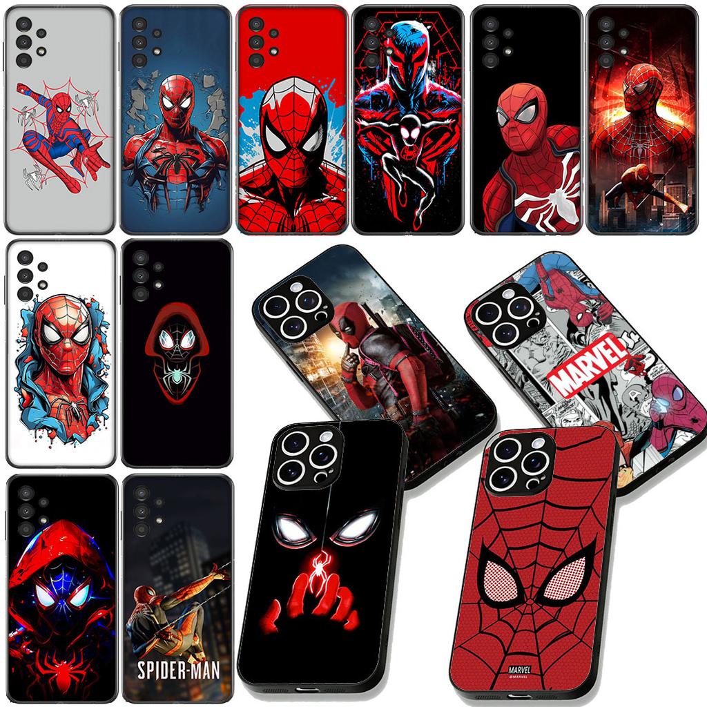 Spider Man Marvels Super Hero SpiderMan Phone Case for Xiaomi Redmi Note 13 14 ProPlus Pro Plus 14C A4 13C Pro+ Note14 Cover