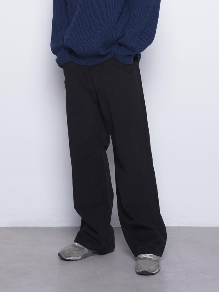 THE-ABON M765 Pitch Wide Pants Black