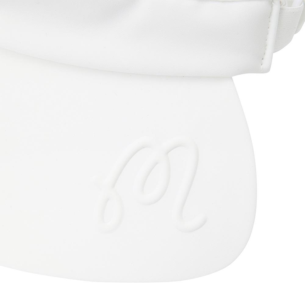 MALBON GOLF Malbon Wide-Brimmed Visor Off White (Woman)