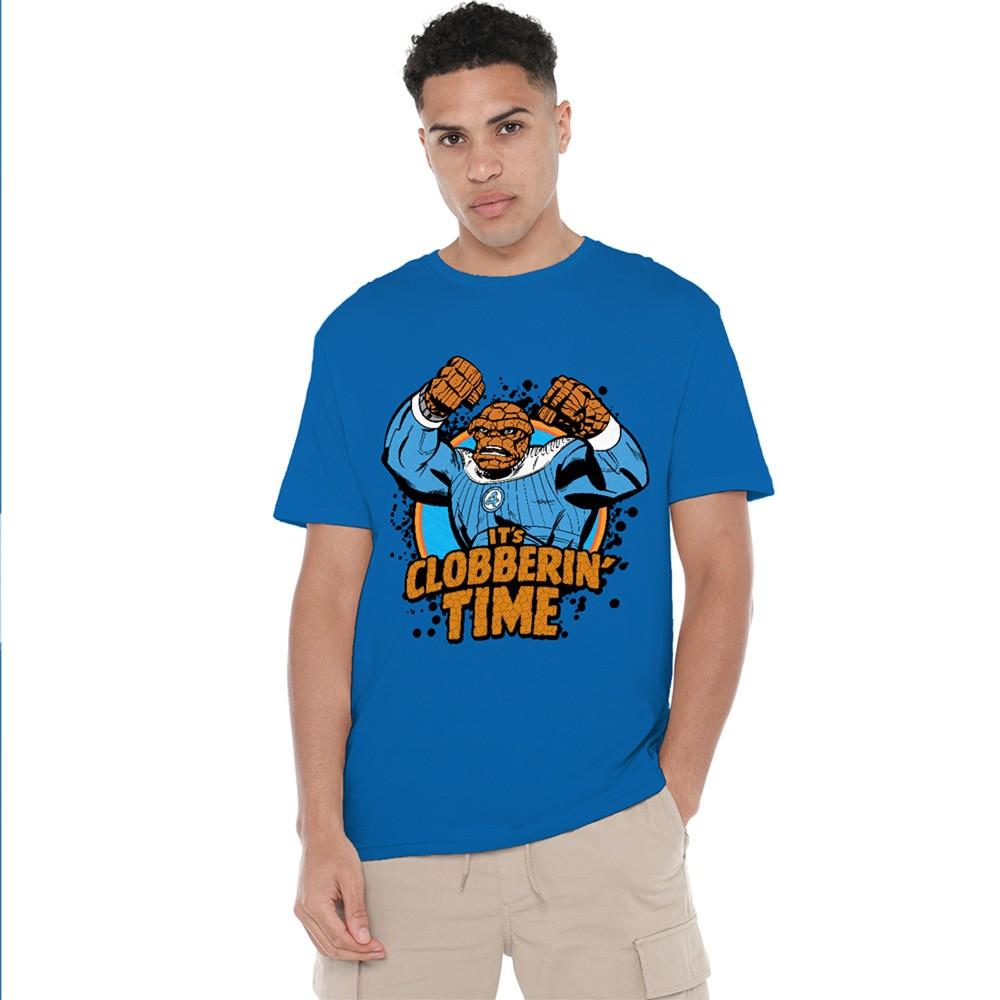 Marvel Fantastic Four Thing Clobberin  Time Unisex T-Shirt S-3XL Royal Blue S