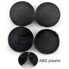 4pcs Outer Diameter 65mm Inner Diameter 63mm Black ABS Car Wheel Center Hub Cap