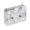 Snsowed Portable USB Cassette Transparent Cassette Tape Player with USB USB Cassette Capture Player, 2.0 Port,