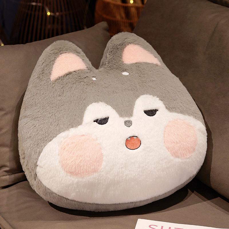 Rabbit Frog Fox Plush Toys Blanket Animal Doll  Nap Hug Pillow Washable