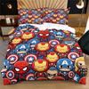 Cute Marvel Superhero Duvet Cover Set Comforter Cover Bedding Set No Filler For Teens Bedroom Living Room Decor