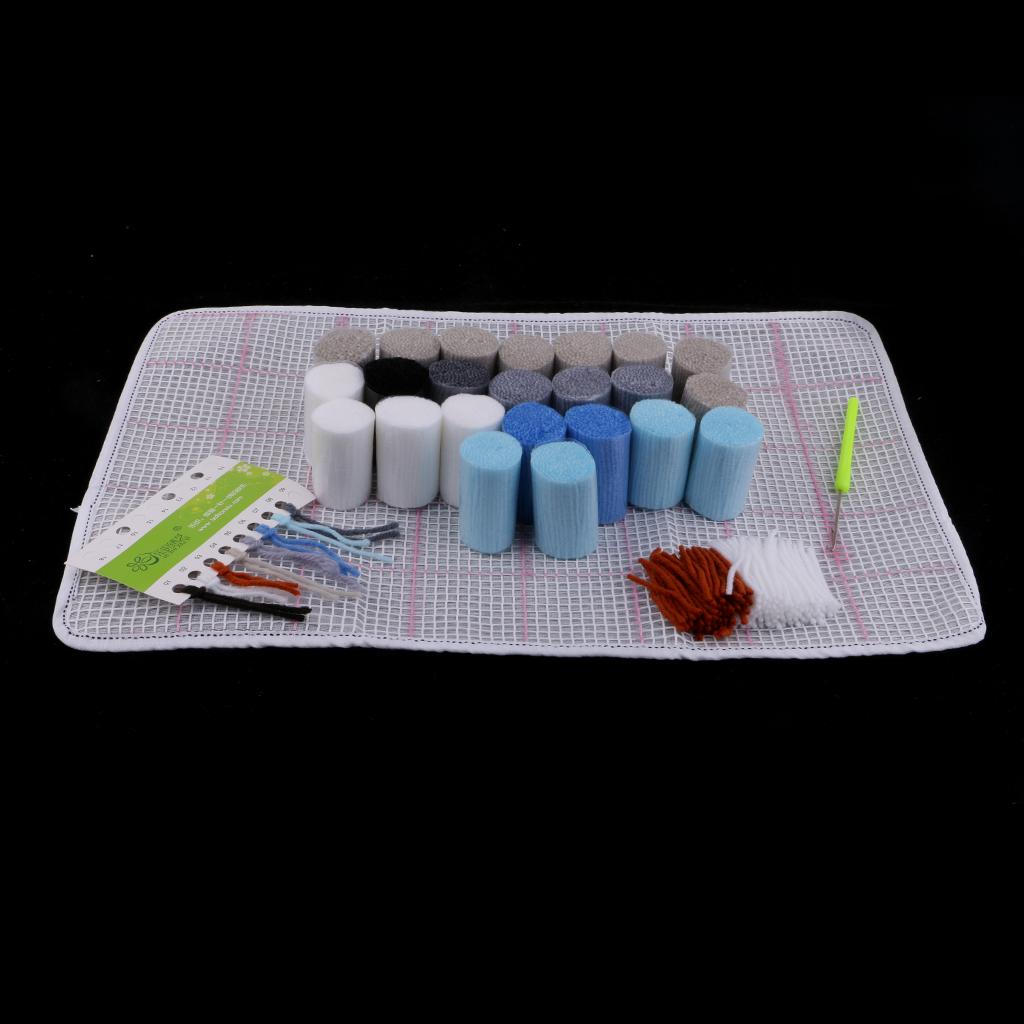 Tier-Teppich-Set für Anfänger Stickerei 50x30cm