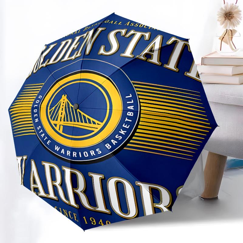 Printed Golden State Warriors logo Folding Umbrella,Outdoor,Leisure,And Travel Umbrella,Durable Umbrella Fabric,Birthday And Holiday Gift