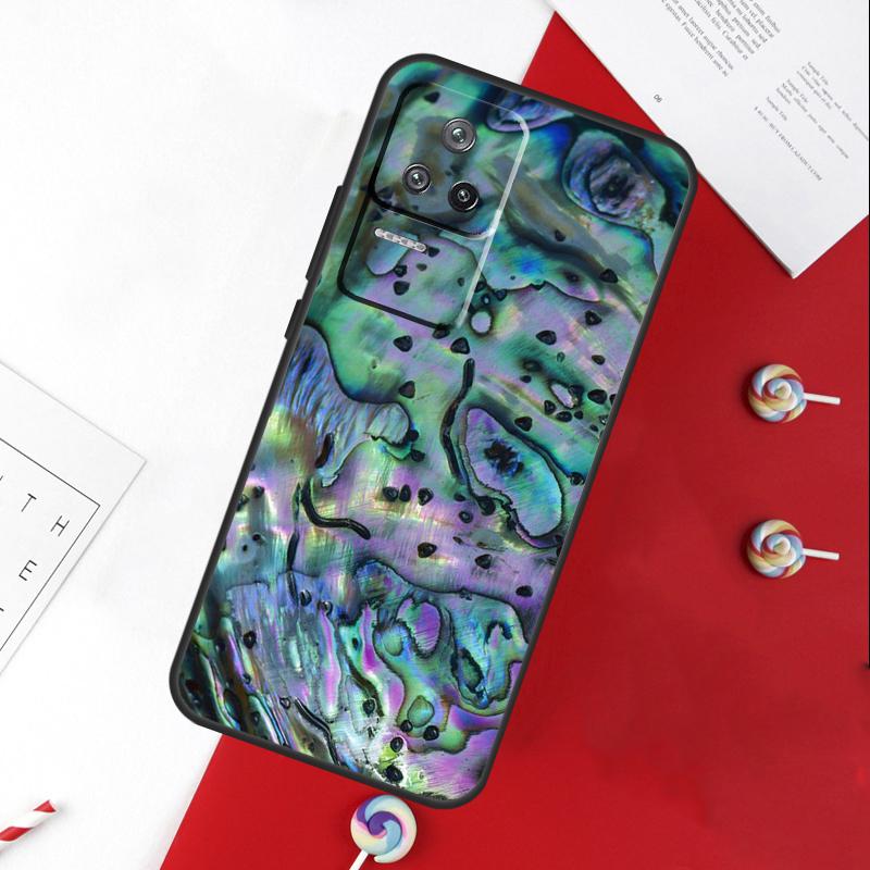 Abalone Sea Shell Texture Cover For Xiaomi 13T 11T 12T 14T Pro 13 14 15 Ultra POCO X7 Pro X3 X5 X6 F5 F6 M6 Pro Case