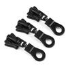 20pcs 1.57inch Replacement Kit Black Zipper Pulls Heavy Duty Zipper Sliders  Fastener Replacement