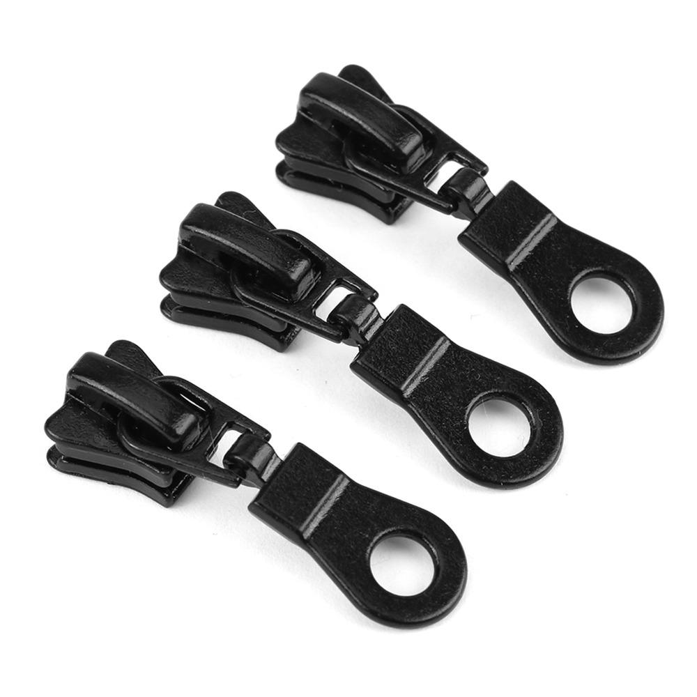 20pcs 1.57inch Replacement Kit Black Zipper Pulls Heavy Duty Zipper Sliders Fastener Replacement