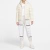 Nike Abbigliamento sportivo Imbottitura in piuma Casual Calda Giacca con cappuccio in piuma Giacca invernale da donna Bianco avorio chiaro CU5095-140
