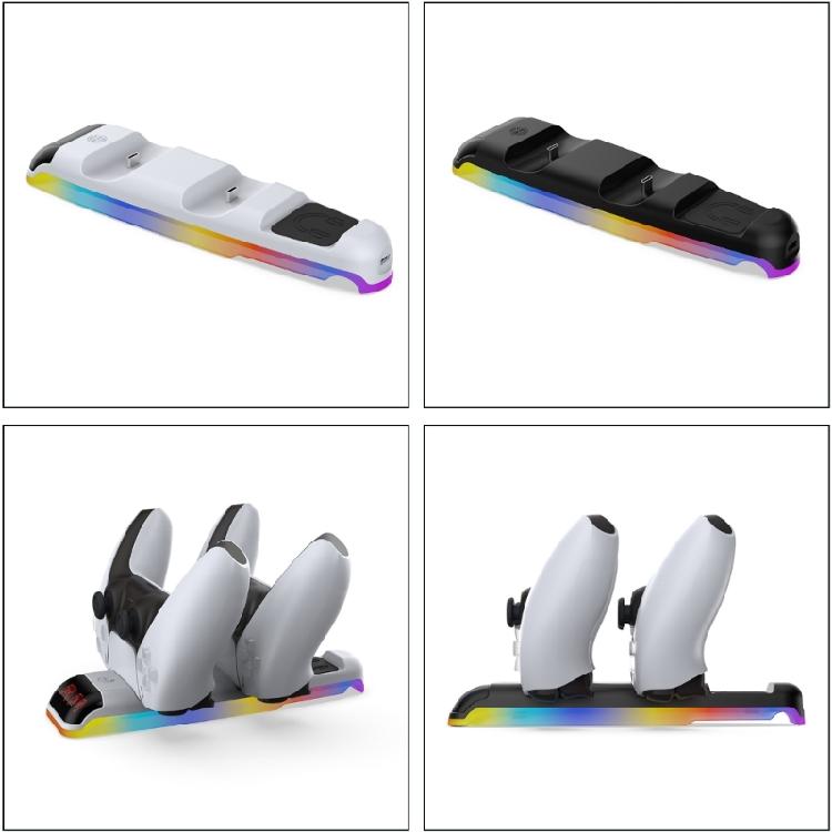 Efficient Wireless Double Slots Bracket Secure & Fast Charging Stand Mount Holder Rack For Slim Game Consoles Controller
