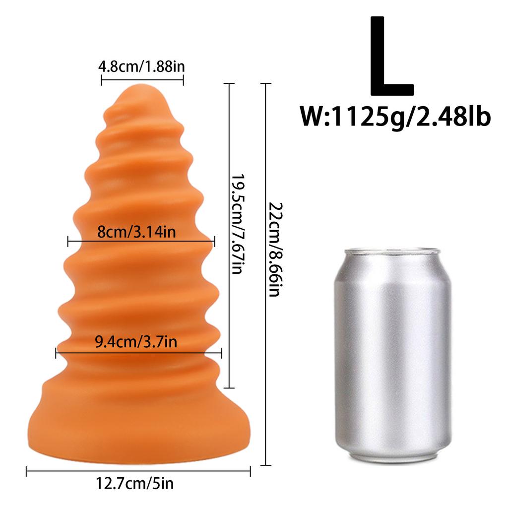 Super Large Screw Nail Butt Plug Men's and Women's Back Court Expansion Masturbation Device Bold Thread Easy To Insert Easy Climax SM Sex Toy