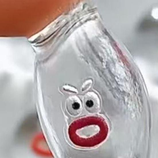 10Pcs Mini Cartoon Expression Stress Ball Anxiety Relief Clear Ball Squeeze Toy Sensory Ball Fidget Desk Toy Party Favors