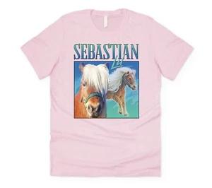 Lil Sebastian Hommage T-Shirt Tee Lustig Parks and Rec Show Retro 90er Freizeit