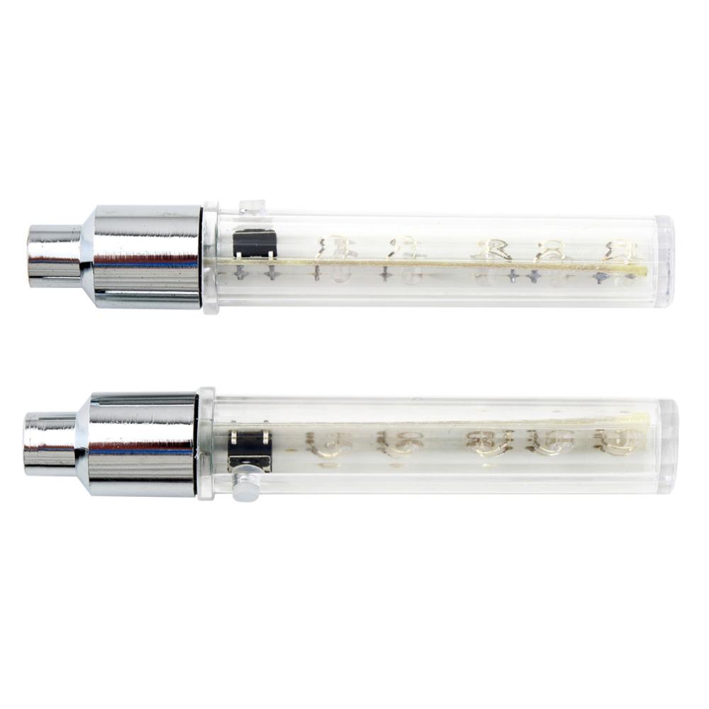 2Pcs 5 LED Bike Bicycle Wheel Tire Valve Cap Spoke Neon Light Lamp 5 LED Flash Light Sense Lamp