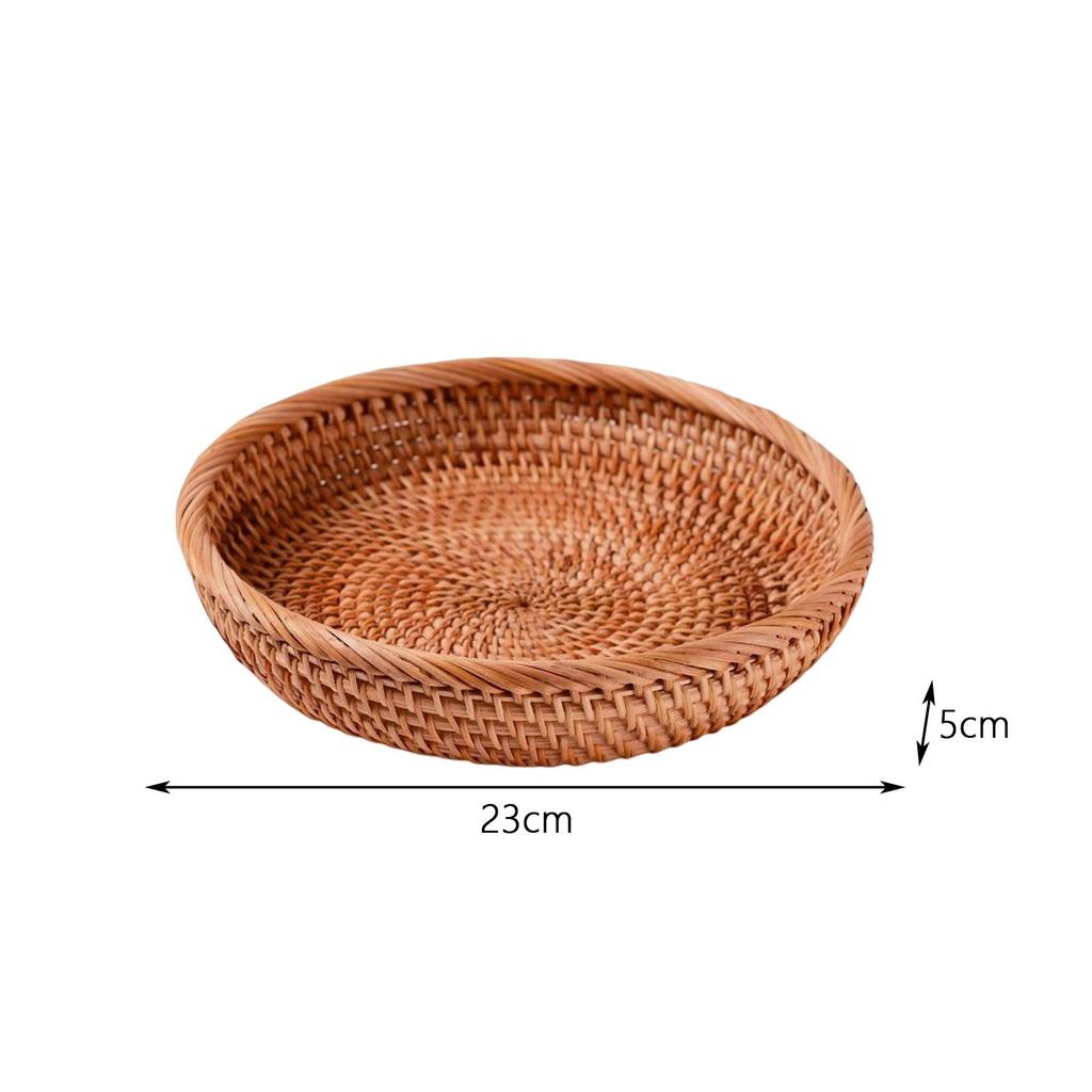 Geflochtener Obstkorb, Snack-Organizer-Korb, Korb, Aufbewahrungskorb, geflochtenes Tablett