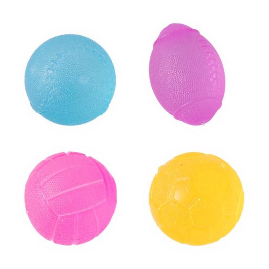 Sports Ball Squeeze Toy Stress Relief Mini Basketball Baseball Rugby Football Tennis Fidget Toy Decompression Stress Ball Party Favors