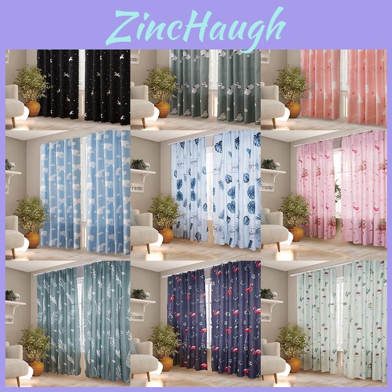 Nordic Style Blackout Window Curtain With Velcro And Hooks For Modern Homes