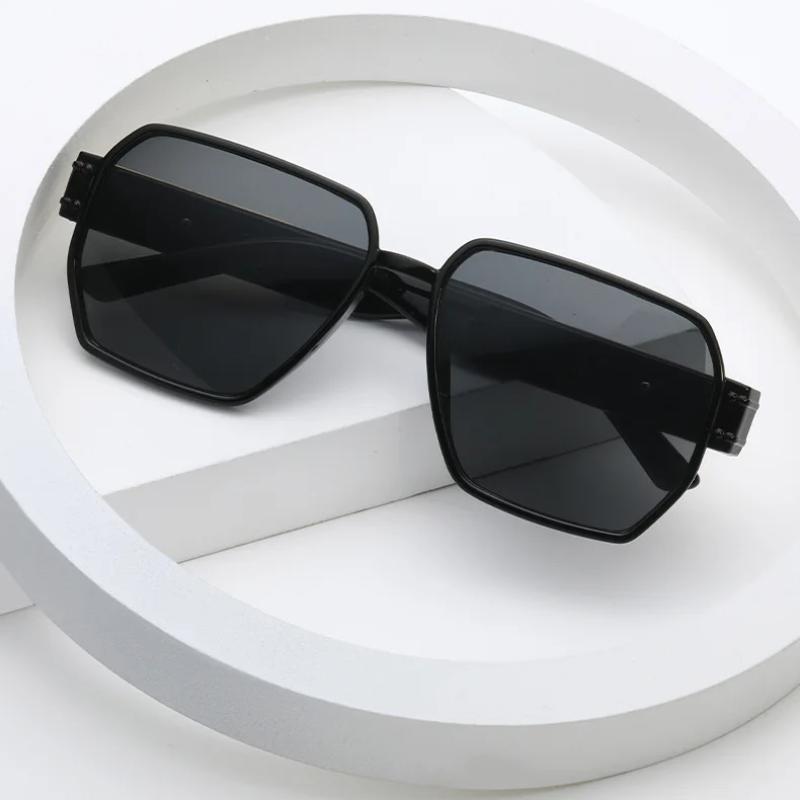 Non-polarized Fashion Irregular Retro Polygonal Men Sunglasses European and American Trendy Women's Sunglasses