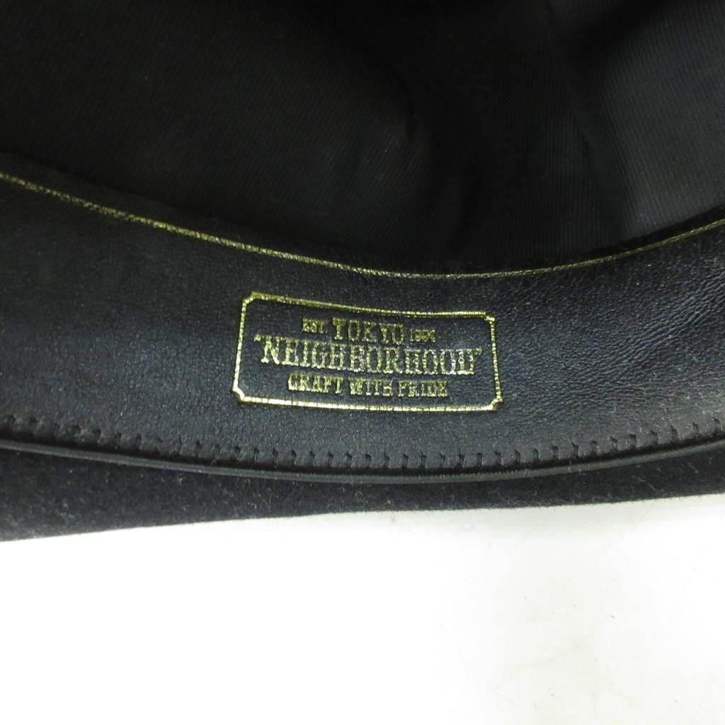 Used NEIGHBORHOOD x Stetson STETSON Collaboration Hat Wool Ribbon S Black 162CHSSN-HT01 1203