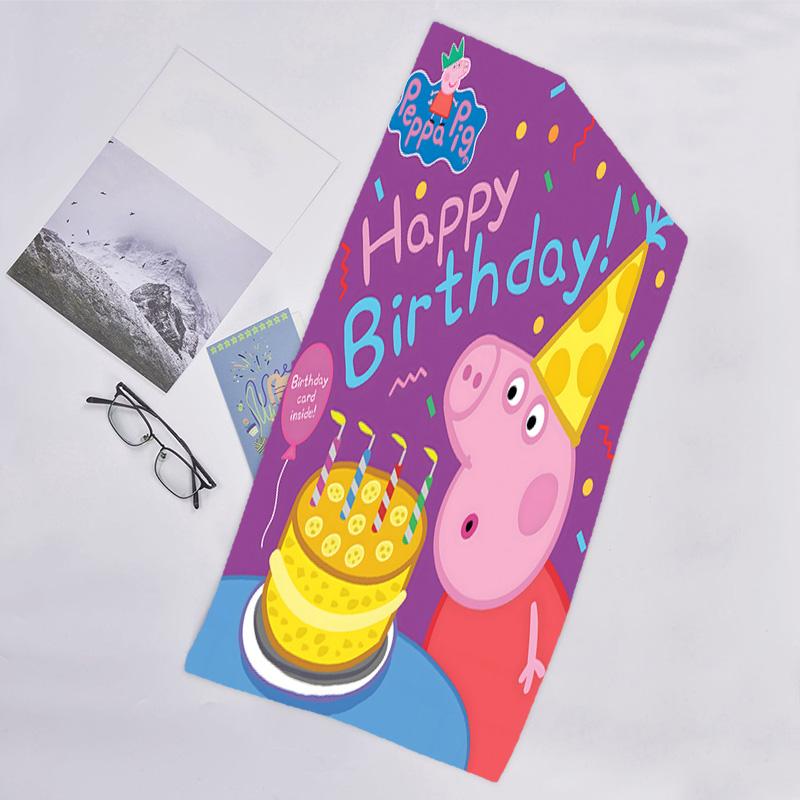 1pc Pink Pig (8) Beach Towel, Beach and Seaside Swimming Pool Equipment, Fashion Pattern, Rectangular, Travel Essentials
