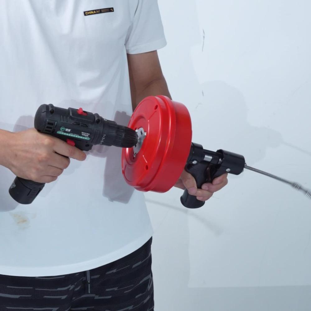 Professional Drain Clog Remover Manual/Electric Pipe Dredging Machine  Kitchen Sink