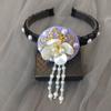 Flower Hanbok Hairband Pearl Stage Dance Hair Hoop Sweet Korean Headband  Girl