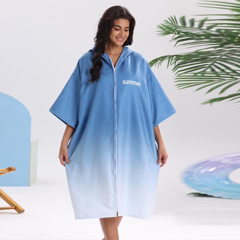 Poncho Accappatoio Unisex Asciugatura Rapida per Surf & Nuoto - Morbido Asciugamano da Spiaggia per Cambiarsi in Viaggio per Adulti