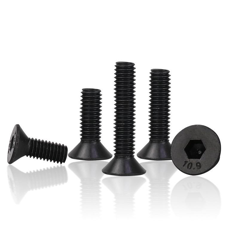 Hexagon Countersunk Head Screws - M2-M16, Grade 10.9, DIN7991, High-Strength Flat Head Bolts M12X20 (2 pcs)