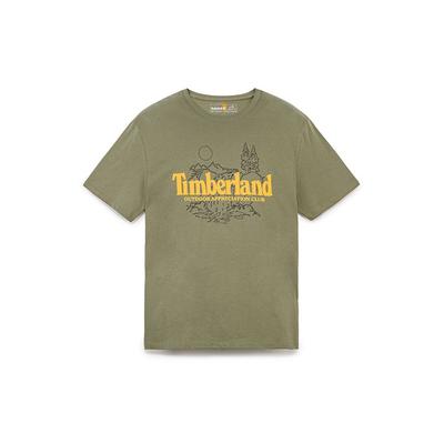 Outdoor Casual Breathable Round Neck Short Sleeve T-Shirt Men Tops Cassel-Green A4345-590