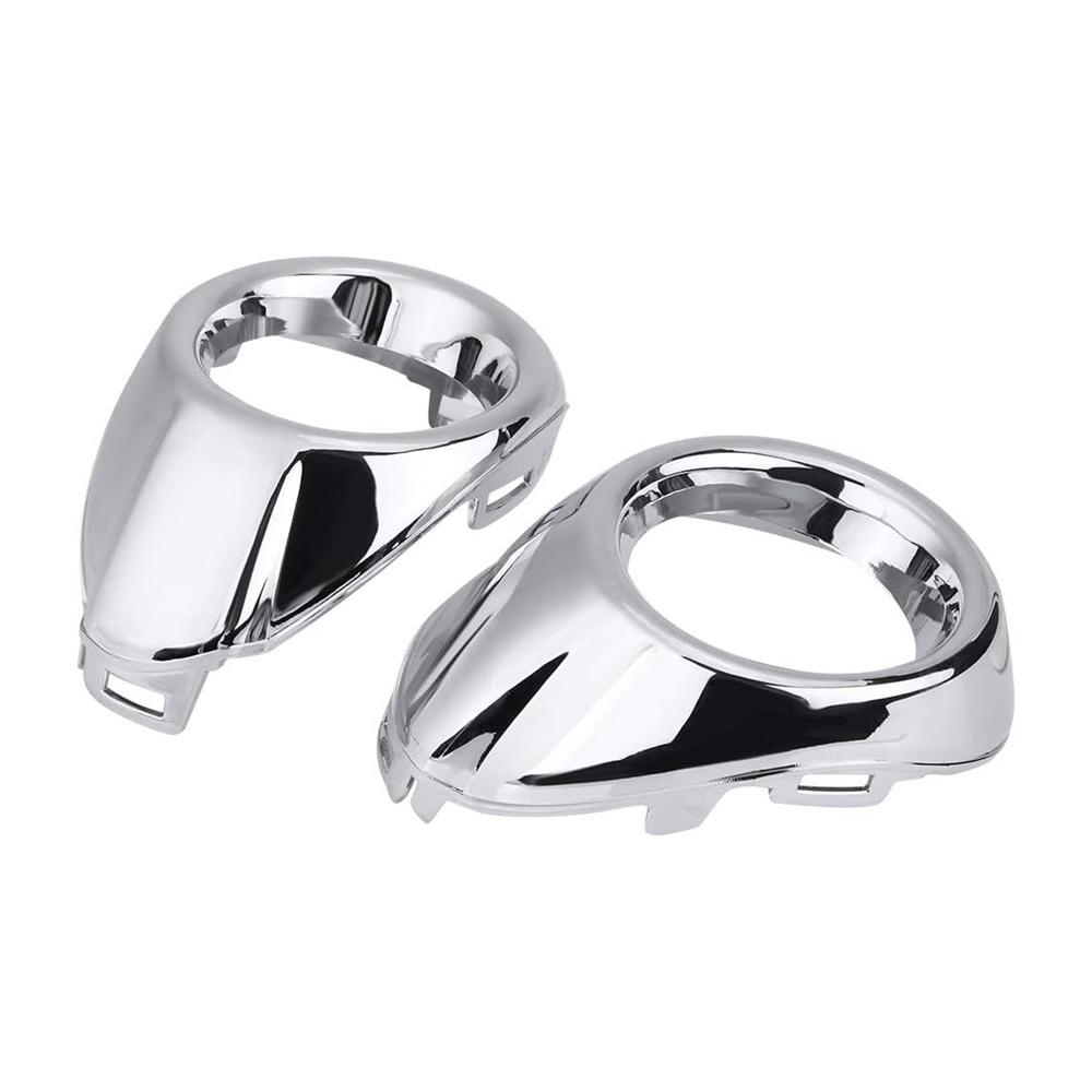 2PCS Front Fog Light Lamp Cover Chrome Ring Trim For Ford Focus 2012 2013 2014