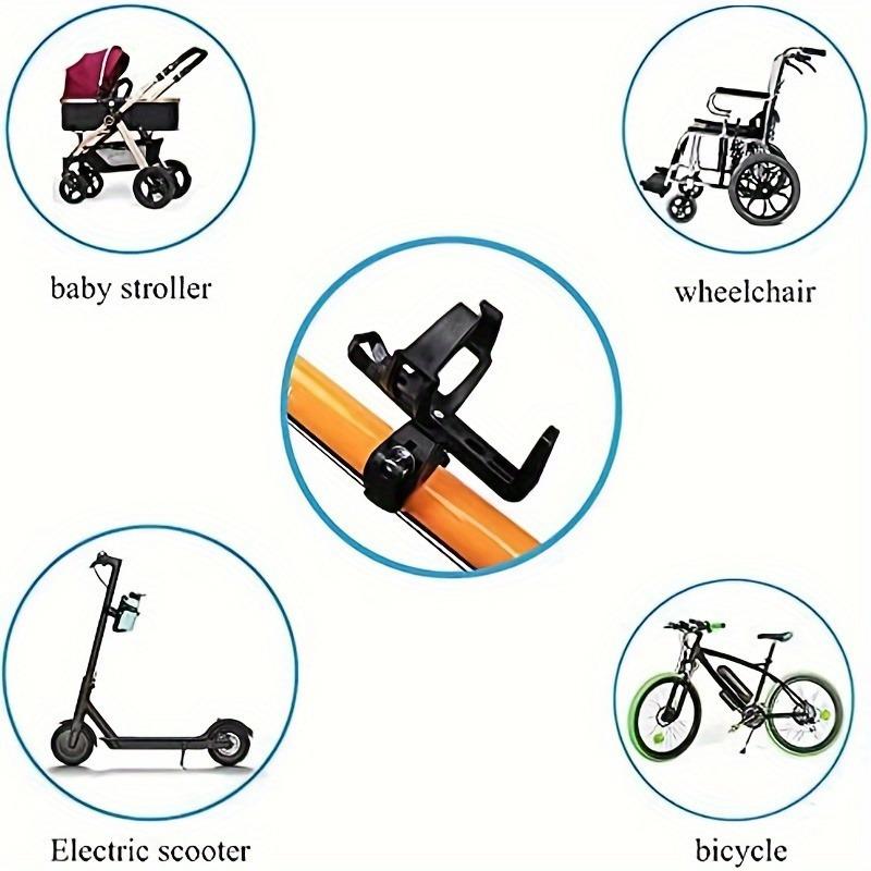 360° Rotating Bike&Scooter Water Bottle Holder - High-Strength PP,Anti-Slip Lock Clip,Quick-Release Design - Fits MTB/Road Bikes