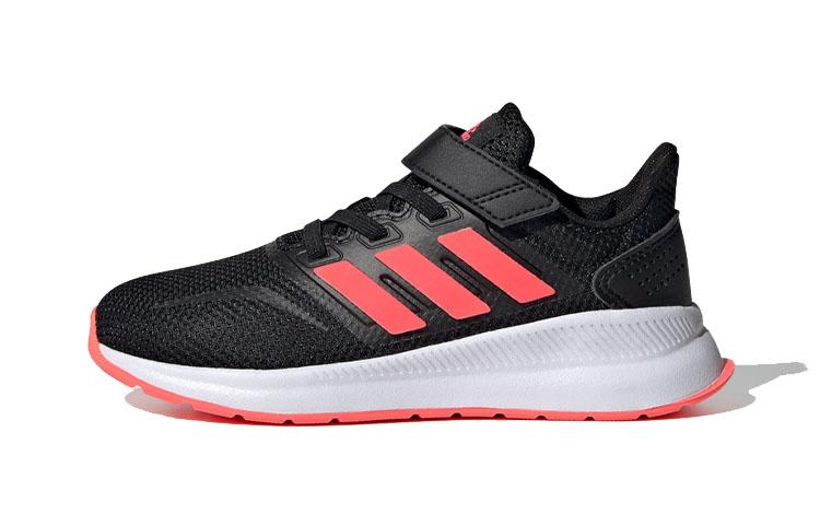 

Adidas Neo Runfalcon 1.0 Synthetic Leather Breathable Low top Running Shoes Black Red Children Aged 3 7 Years Old FW5138 30.5