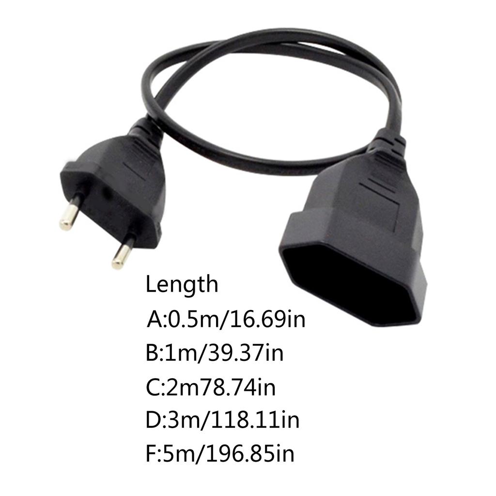 Reliable Power Adapters Cord Straight EU4.0mm to Straight EU4.0mm Connectors Wire Extension Line for Computer Monitor