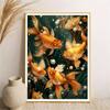 5d DIY Diamond Painting Cross Stitch Goldfish Pearl Diamond Embroidery Mosaic Full Round Drill Home Decor