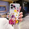 Overseas hot-selling ins wind colored flowers Apple 11Pro mobile phone case anti-drop ultra-thin transparent soft case iPhone11