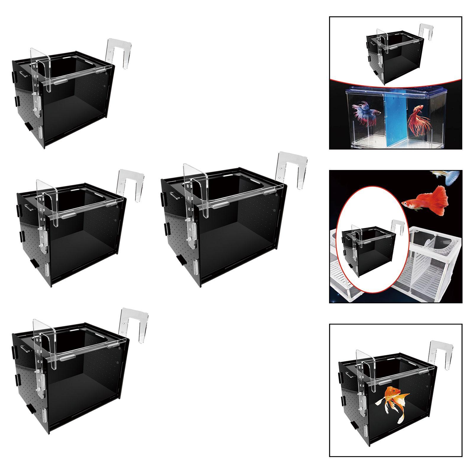 

Ящик для разведения рыбы, простой в установке, подвесной инкубатор для мальков, петушков 10x10x10cm