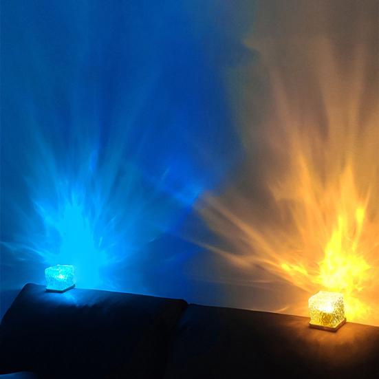 Yousheng Light Projector Rotating Ocean Wave Projector 16 Colors Changing Remote Control Plug-Play LED Projector Water Wave Lamp