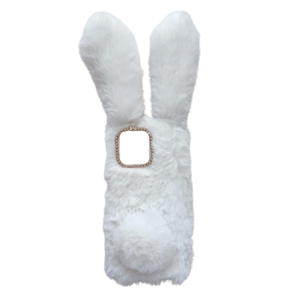 Winter Warm Plush Cute Rabbit Case For Xiaomi 15T 15T Pro 17 Pro Max Redmi 15C Note 15 Pro Plus 14 Poco F8 Pro F8 Ultra Cover