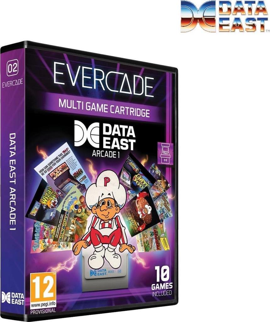 Evercade Data East Arcade 1 [Physical Cartridge Collection] 10 Games Included