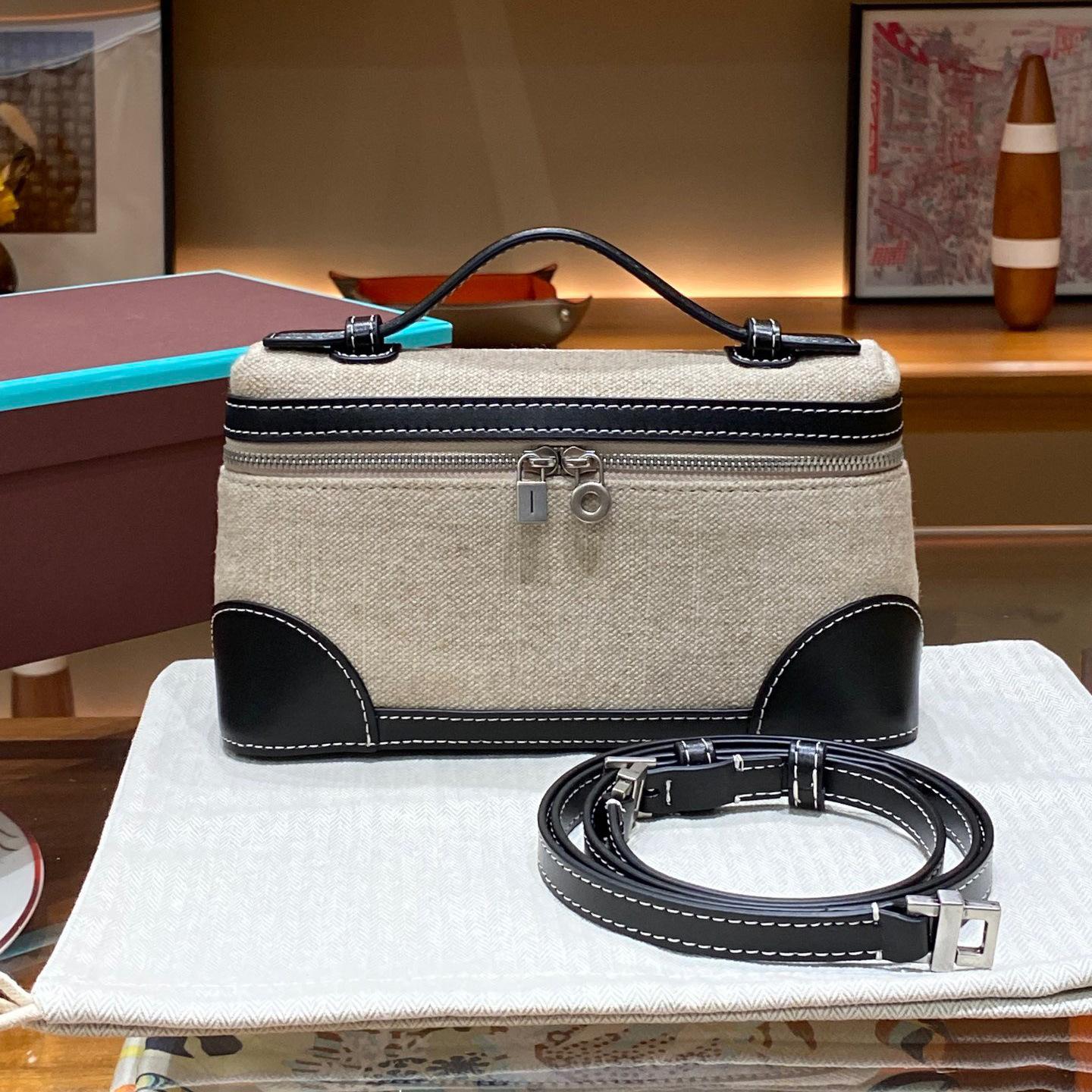 

Leather lunch box bag togo cowhide simple fashion versatile temperament portable shoulder crossbody makeup square box bag 20cm