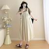 2026 Chic Faux Two-Piece Loose Casual Slimming Maternity Dress