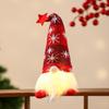 Light-Up Faceless Old Man Star Hat Christmas Ornaments