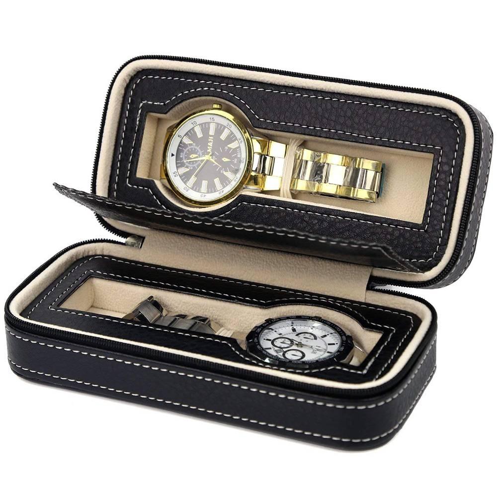 PU Leather Watch Box Watch Dislpay Box Watch Storage Box 2/4/8 Slots Watch Box Watch Box