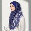 Ethnic Women Headscarf With Crystals Cotton Summer Fashion Wrap For Casual Wear