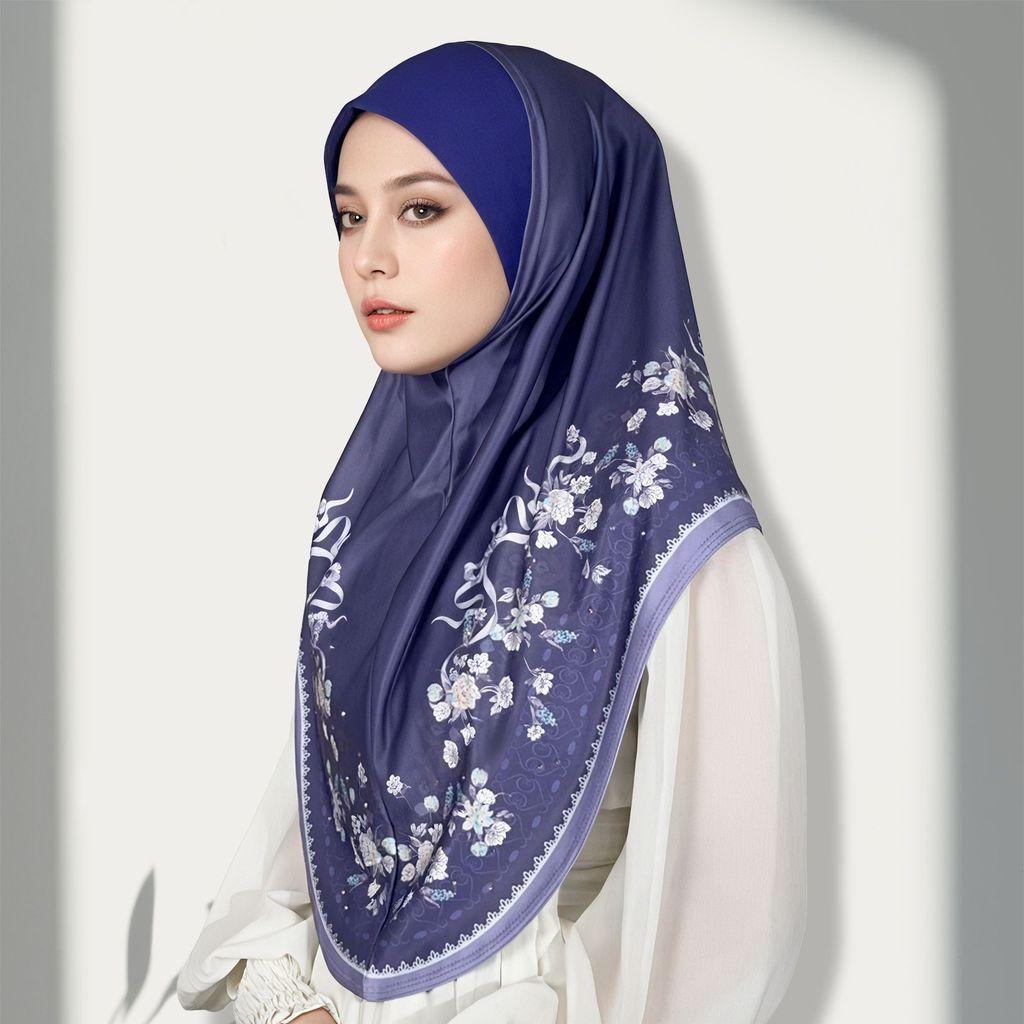 Ethnic Women Headscarf With Crystals Cotton Summer Fashion Wrap For Casual Wear