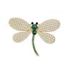 Korean Style Elegant Dragonfly Brooch - High-End Luxury Corsage Pin Accessory