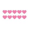 Heart Shaped Reflective Motorcycle Stickers 10PCS Flexible Decals Easy Application Removable Adhesive For Vehicle Surfac