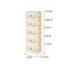 Miling Foldable Mobile Storage Cabinet