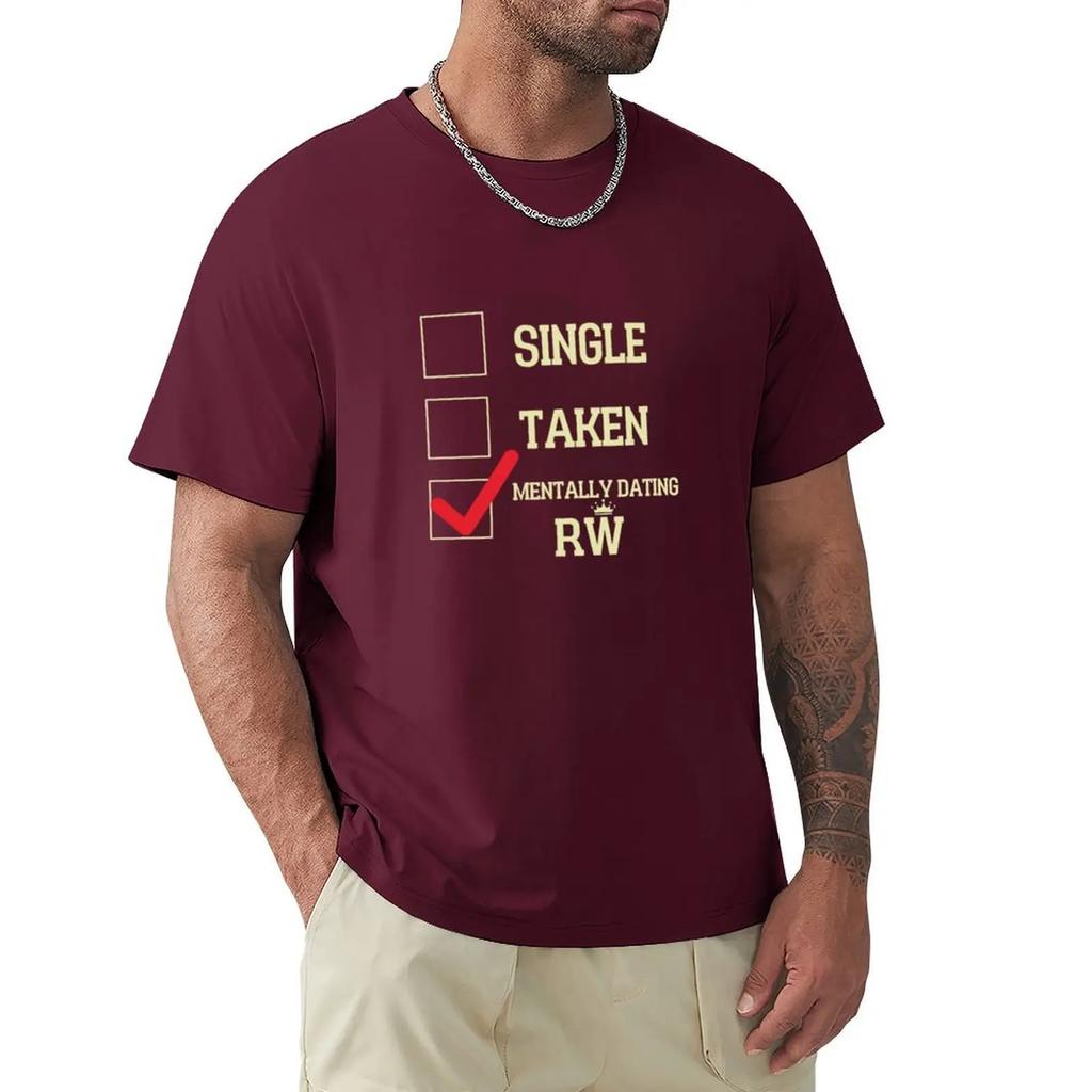Mentally Dating Robbie Williams T-shirt Plain Quick-drying Heavy Weight T Shirts for Men